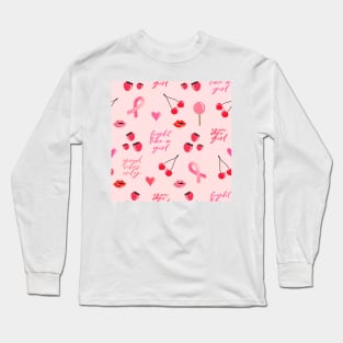 Good Vibes Pattern Long Sleeve T-Shirt